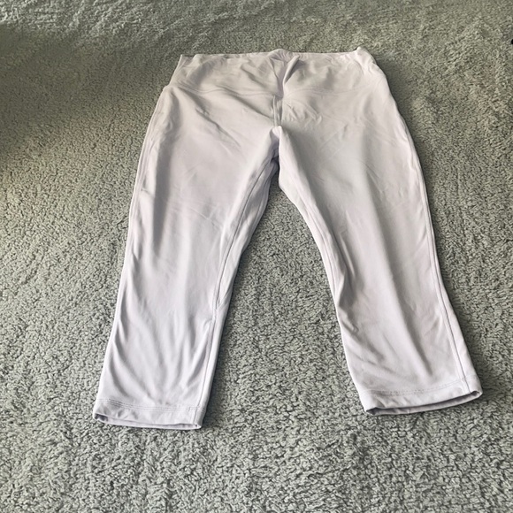 Lululemon double Align HR Crop 21" Size 14 Lavender Dew LW6BGHS-LVDW - Picture 1 of 9